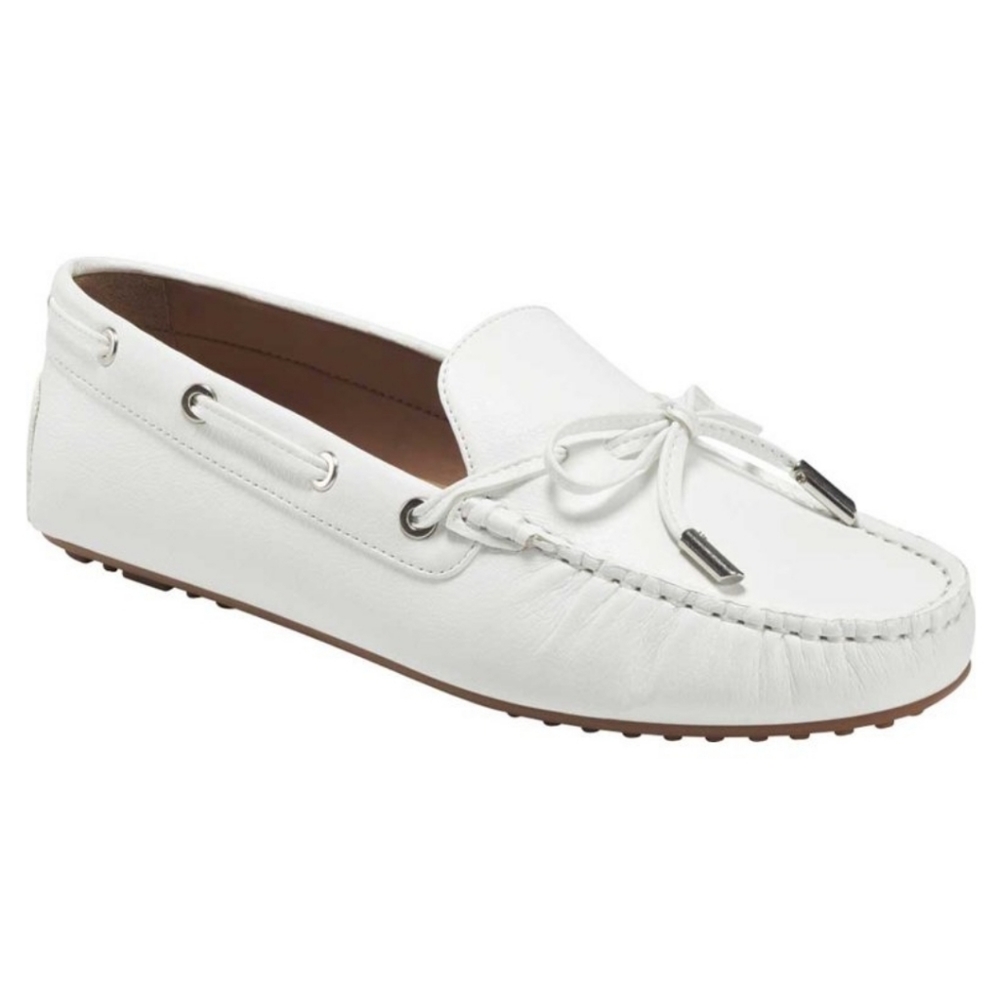 Women's Aerosoles Boater Vegan Driving Moccasin 10.5 US, white